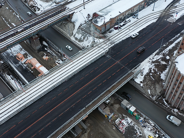 In Novosibirsk, working traffic was launched on the reconstructed Zyryanovsky overpass