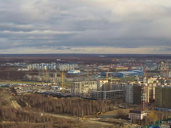 VIS Group completes the monolithic frame of the first building of the Obdorsky residential complex in Salekhard