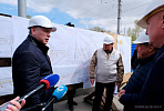 The Governor of the Novosibirsk Region held an off-site meeting on traffic management around the construction site of a bridge across the Ob River