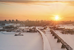 Bridge construction in Novosibirsk continues through the New Year holidays