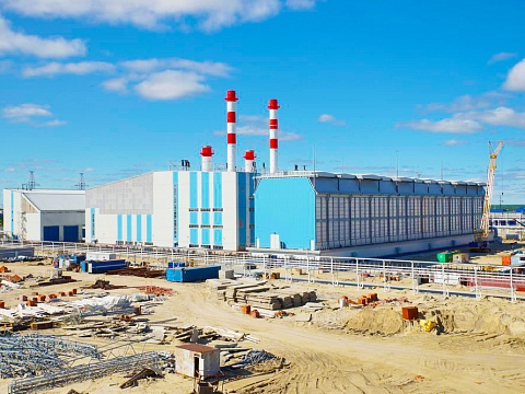 Gas turbine power plant with capacity of 120 MW for the needs of Novy Urengoy gas and chemical complex