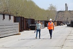 Journalists from regional and federal media witness the beginning of construction of the fourth bridge over the river Ob in Novosibirsk