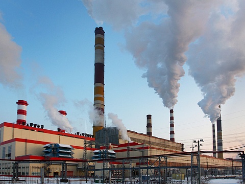 Condensation section of Kirishi SDPP based on the steamgas technology (CCGT-800), Leningrad Region
