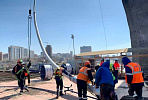 VIS Group launches the installation of cable-stayed bridge pylon system in Novosibirsk