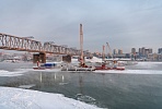 Readiness of the bridge over the Ob River in Novosibirsk exceeds 20% in the first year of construction