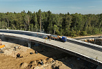 Laying of cast asphalt has begun on the Mytishchi high-speed chord overpasses