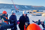 Journalists see the results of the first month of construction of the Lena Bridge