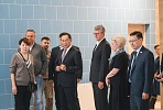 Head of Yakutia Aisen Nikolaev inspects the International Arctic School building commissioned by VIS Group