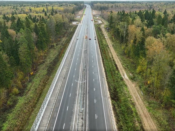 All road surface layers are ready on 15 out of 16 km of the Mytishchi Chord