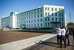 The governor of Novosibirsk region visits the construction site of the PPP polyclinic being built by VIS Group