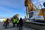 First piles of the Lena Bridge successfully pass stamp tests