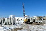 Pile foundation of the SMART polyclinic in Yakutsk is 75% ready