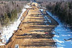 Groundwork is 40% completed at the future high-speed motorway in the Moscow region 