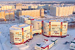 Governor of KhMAD-Yugra Natalia Komarova holds a project committee meeting at the perinatal center construction site in Surgut