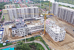 The construction of a monolithic frame of one more PPP clinic in Novosibirsk is almost completed