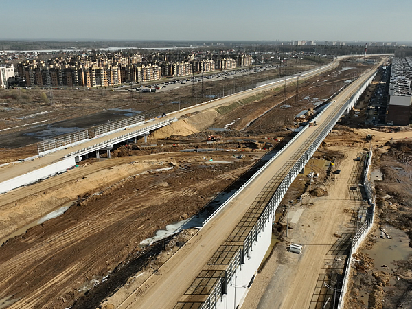 Three of the six transport interchanges of the Mytishchi Expressway are 85% ready