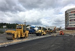 Landscaping works are 80% complete at the Surgut perinatal center under construction 